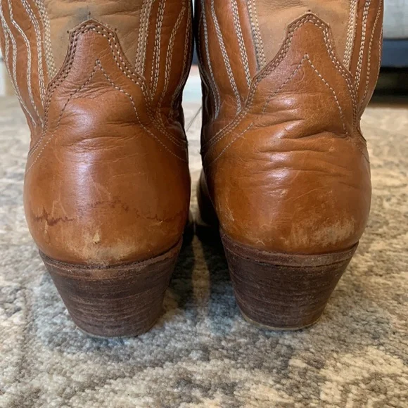 Dan Post Brown Heeled Boots - Picture 5 of 15